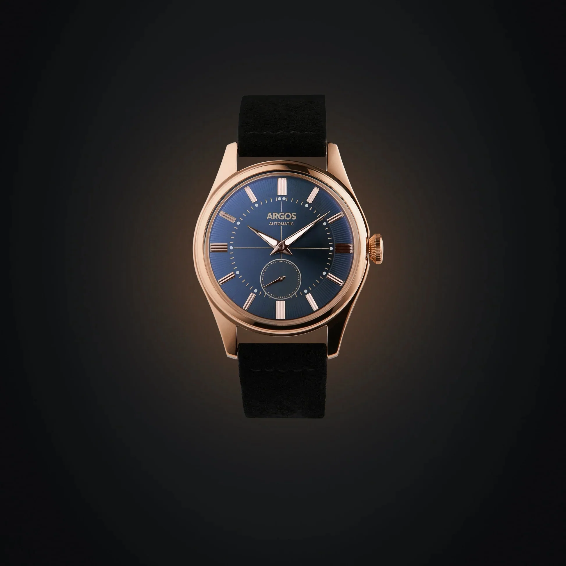 Apollo III - Constellation Blue Rose Gold Leather - Image 3
