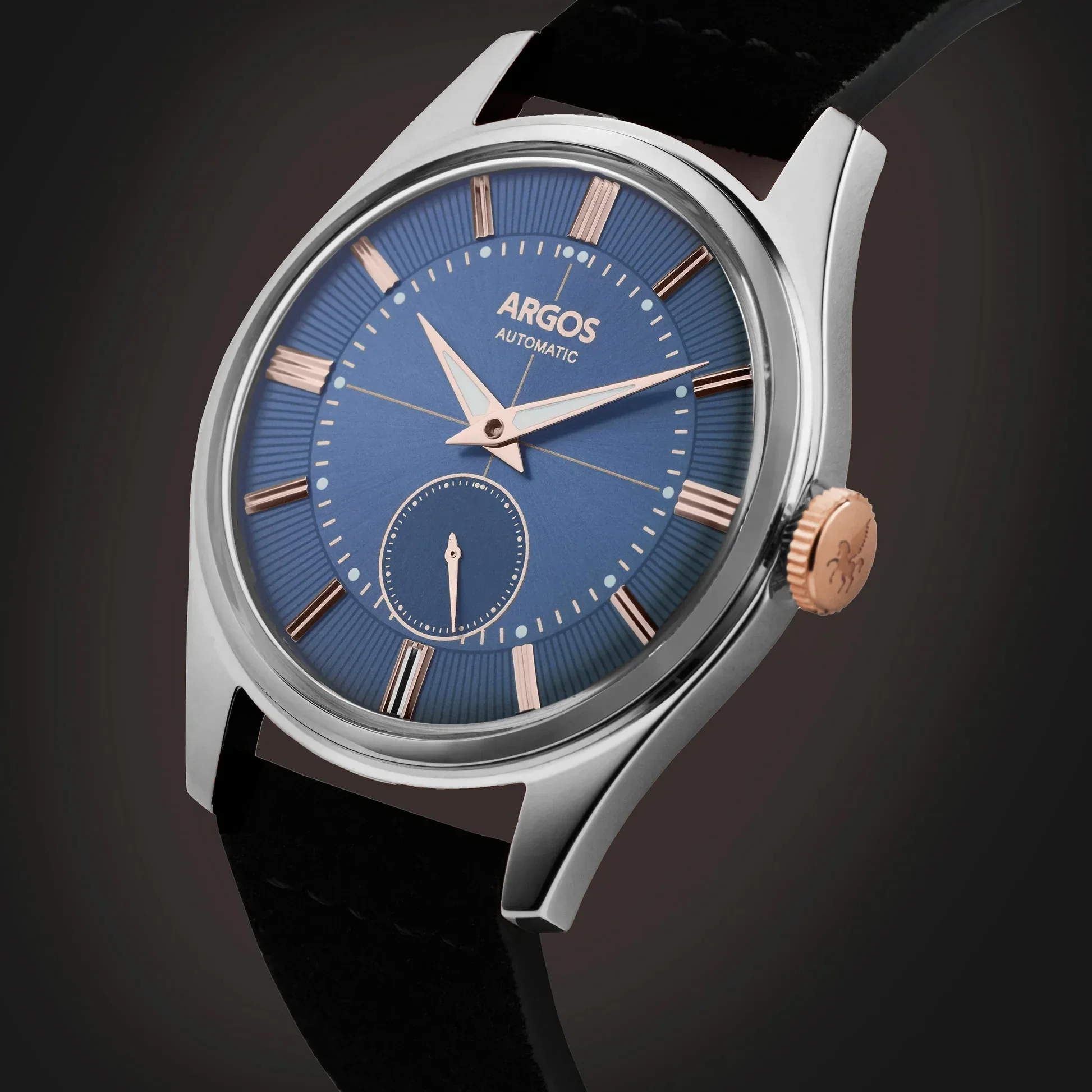 Apollo III - Constellation Blue Rose Gold Two Tone Leather - Image 4