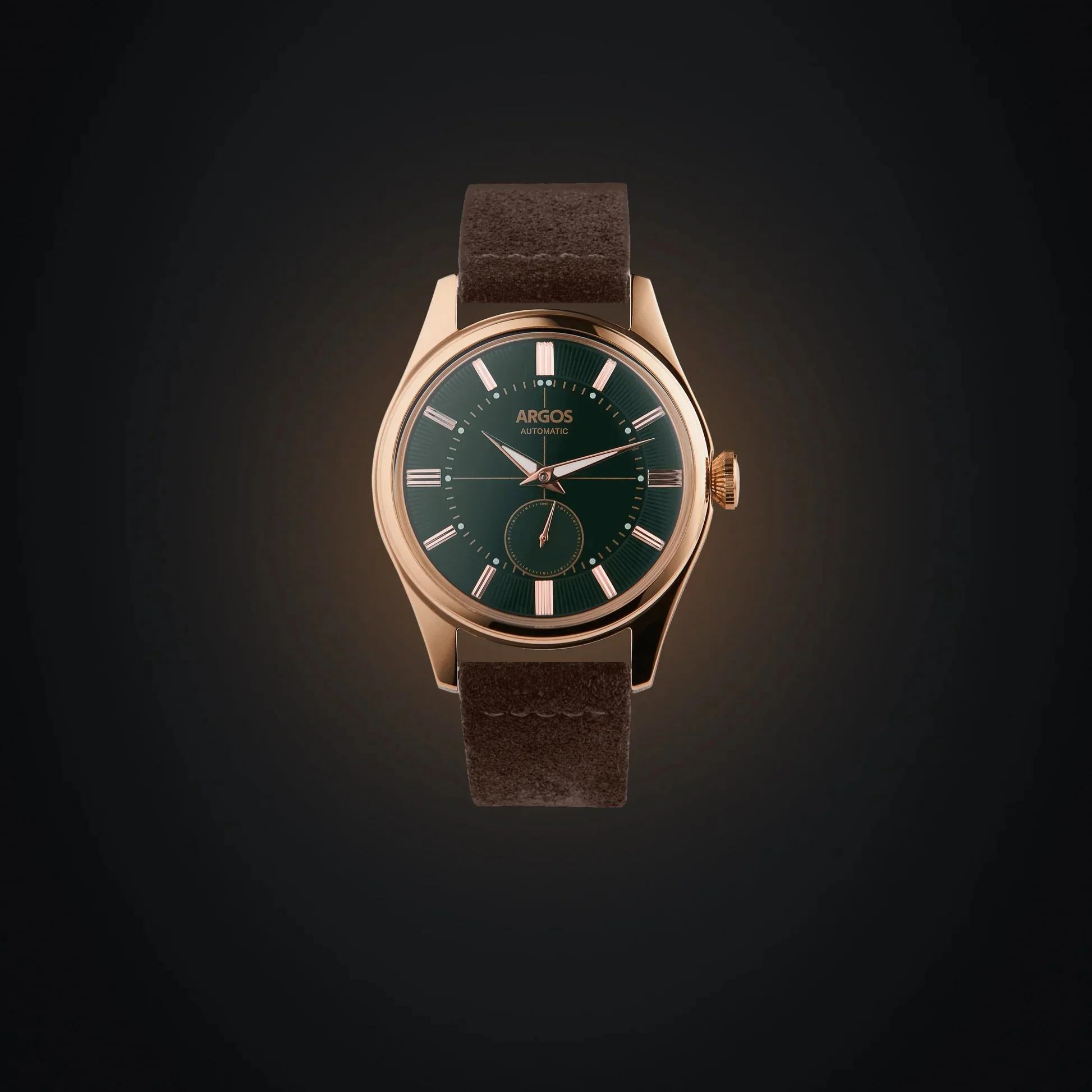 Apollo III - Olive Green Rose Gold Leather - Image 2