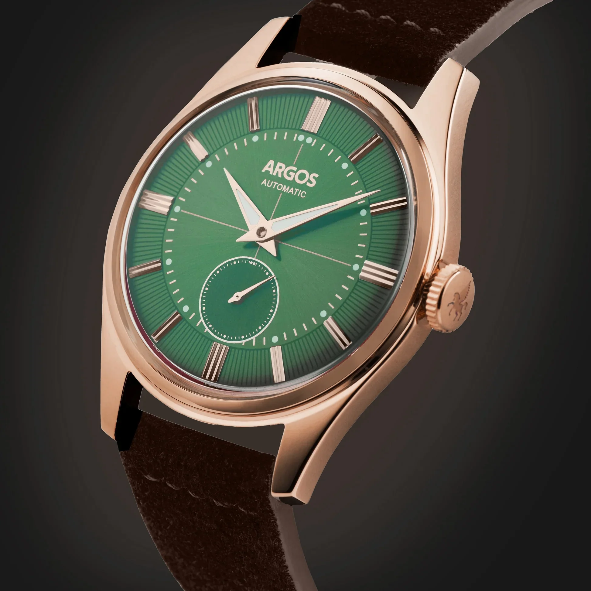 Apollo III - Olive Green Rose Gold Leather - Image 3