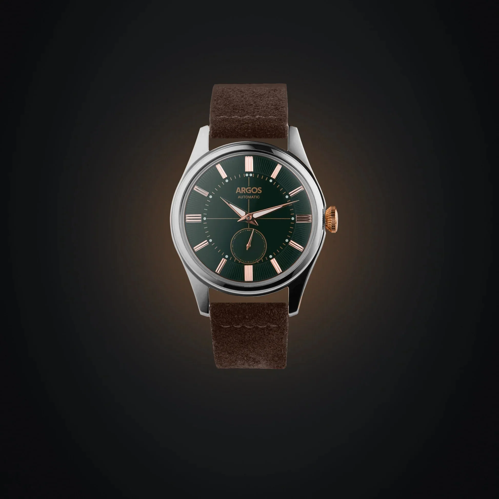 Apollo III - Olive Green Rose Gold Two Tone Leather - Image 3