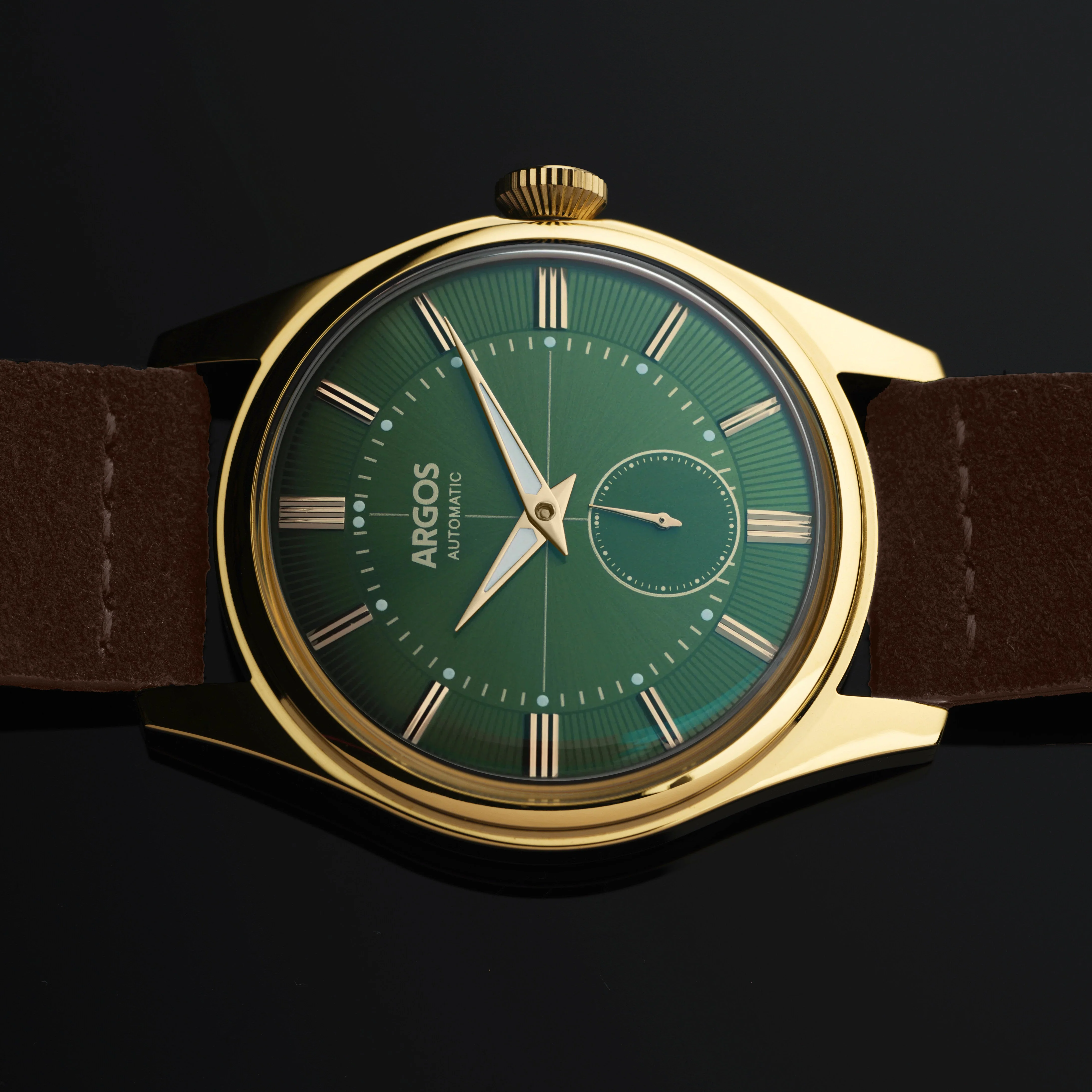 Apollo III - Olive Green Gold Leather - Image 3