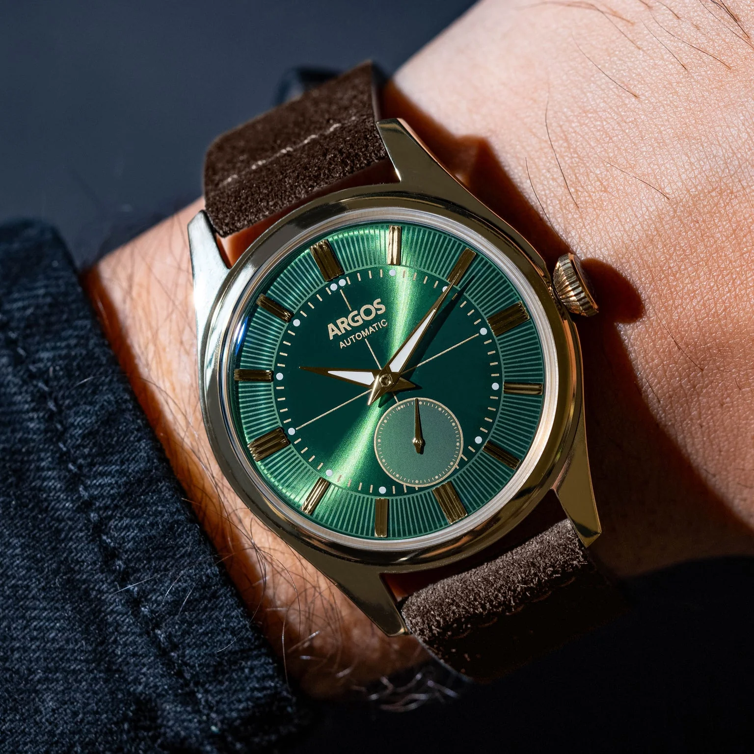 Apollo III - Olive Green Gold Leather - Image 6