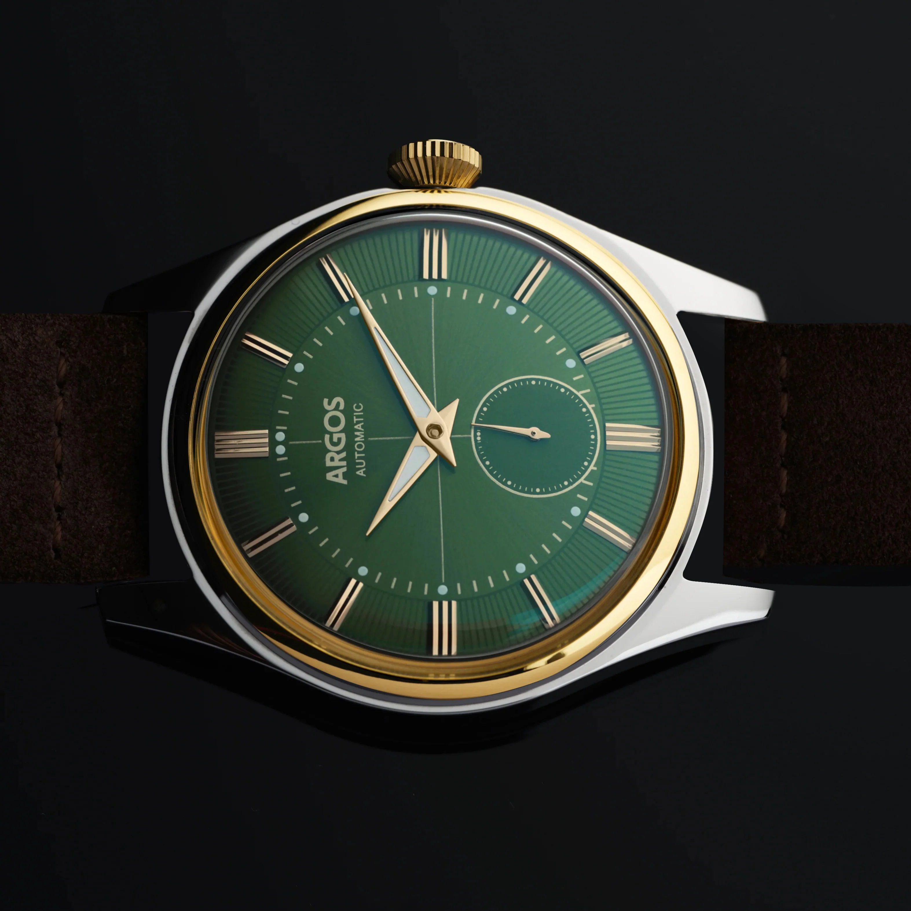 Apollo III - Olive Green Gold Two Tone Leather - Image 3