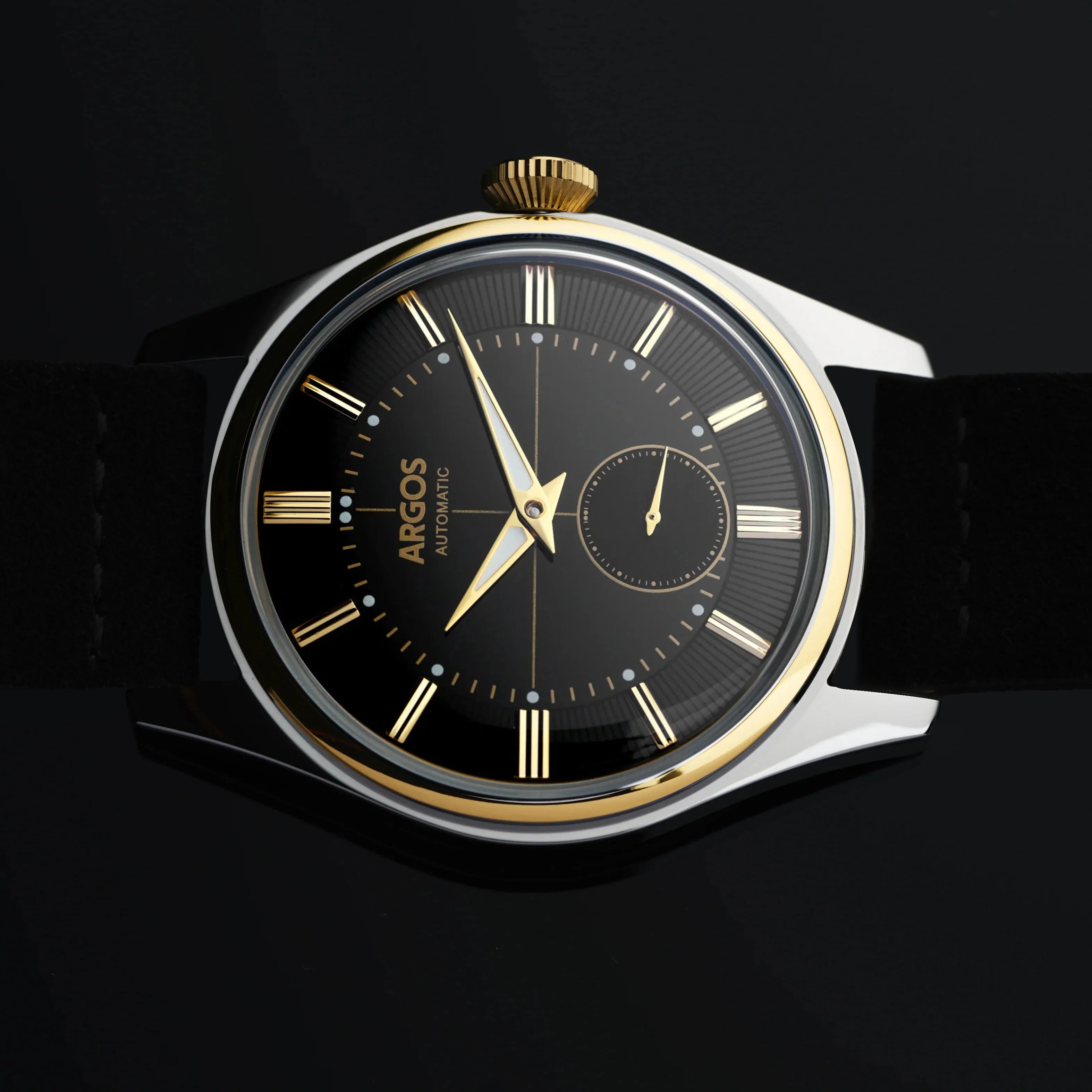 Apollo III - Onyx Black Gold Two Tone Leather - Image 3