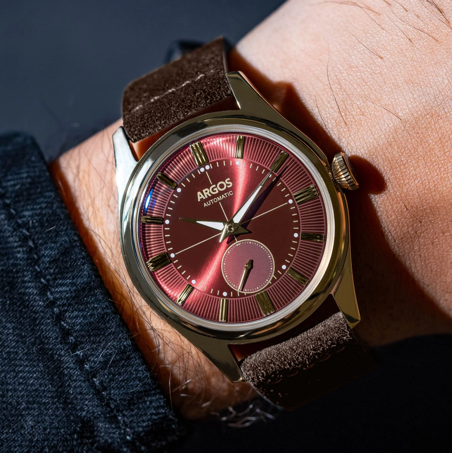 Apollo III - Wine Red Gold Leather - Image 5