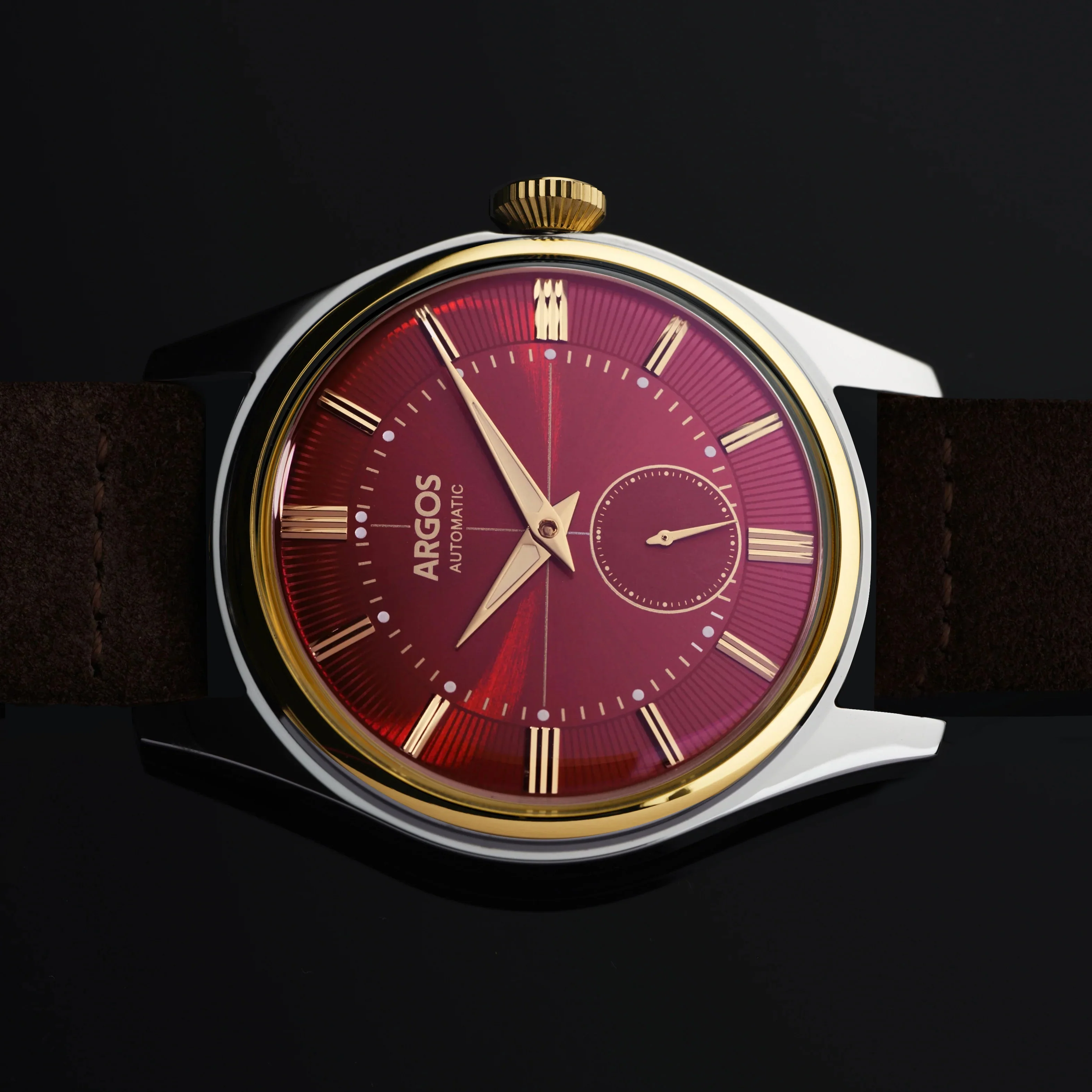 Apollo III - Wine Red Gold Two Tone Leather - Image 3