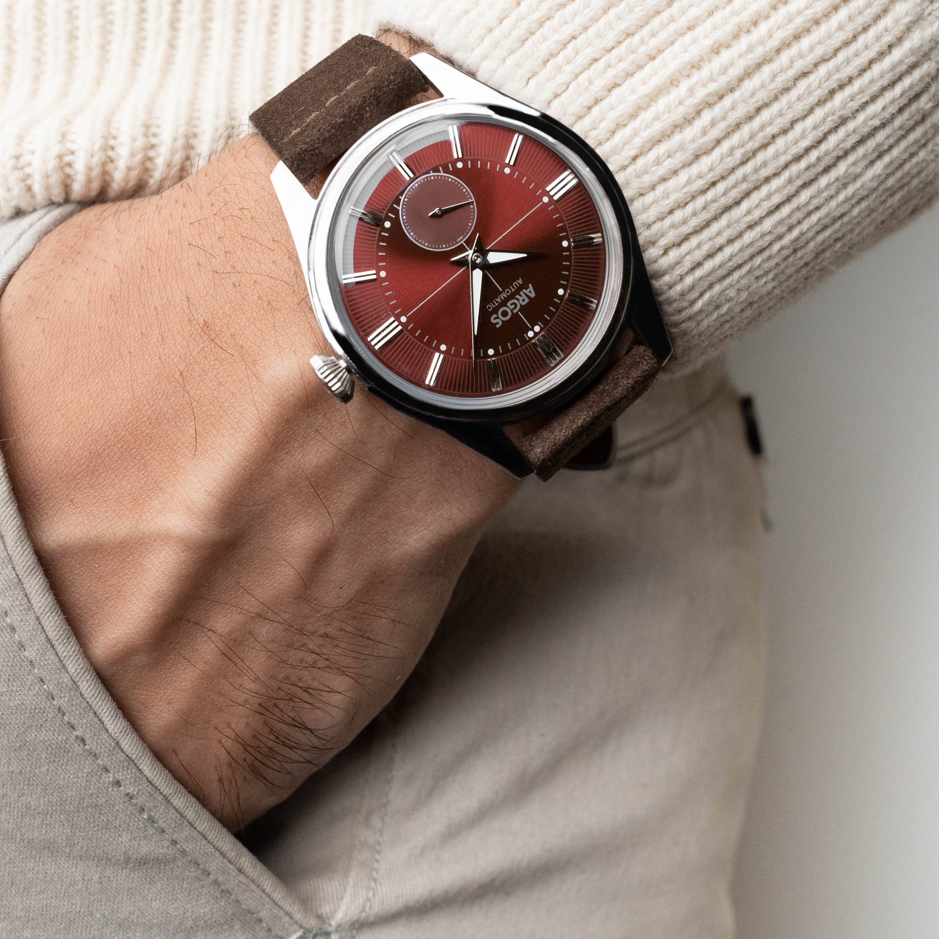 Apollo III - Wine Red Silver Leather - Image 3