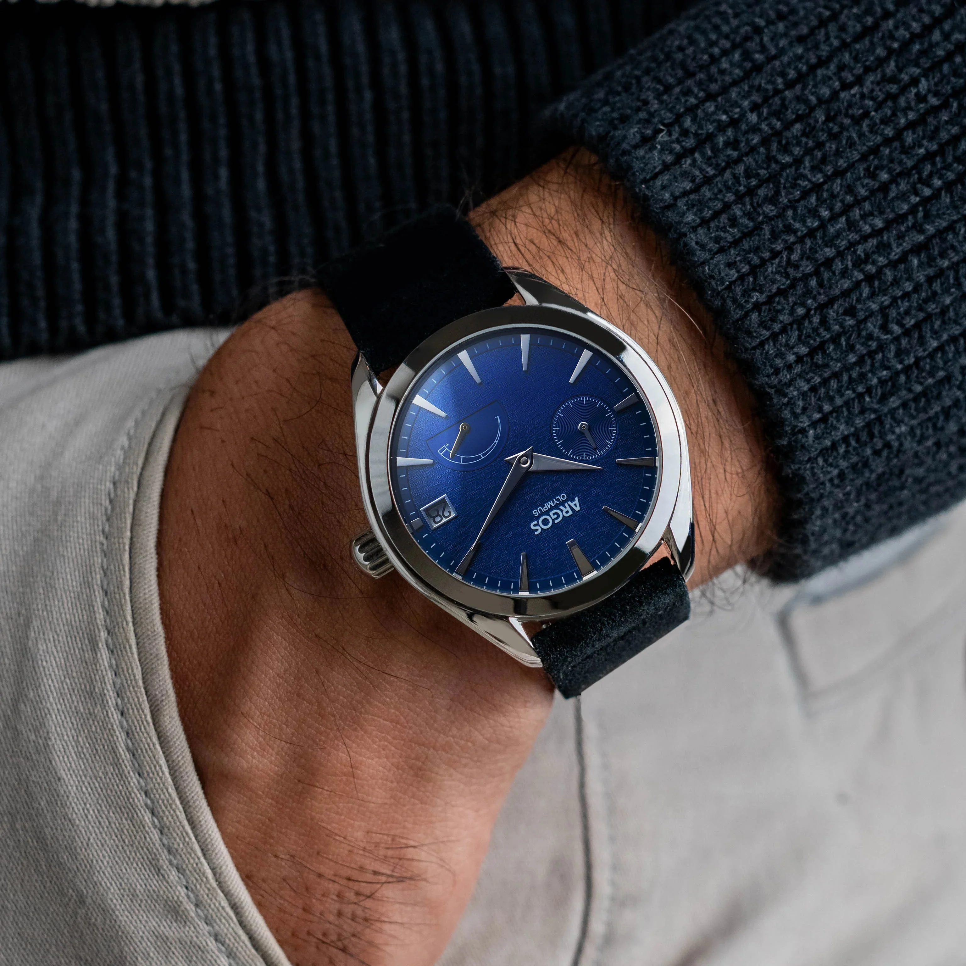 Olympus - Aether Blue Silver Leather - Image 5