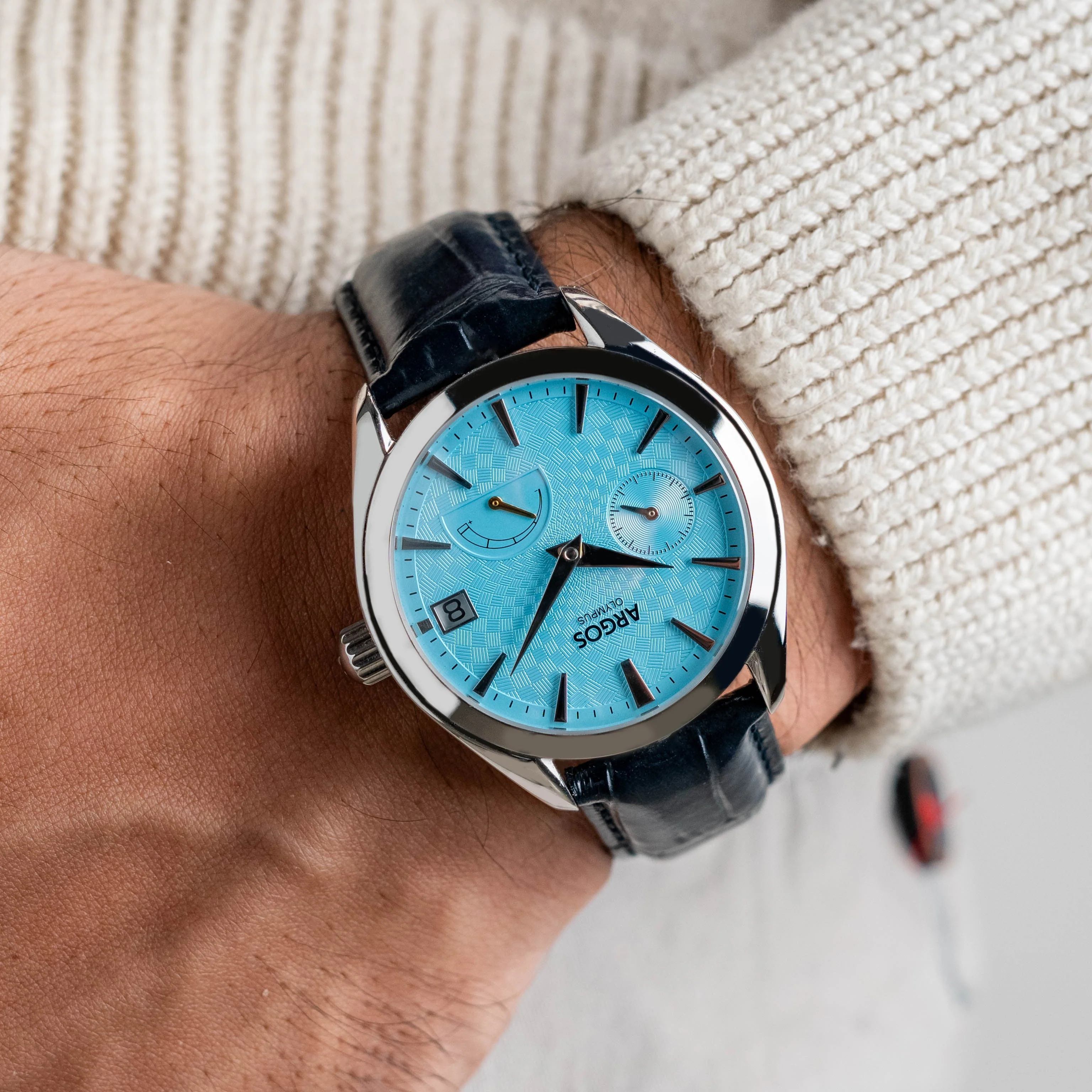 Olympus - Arctic Blue Silver Leather - Image 4