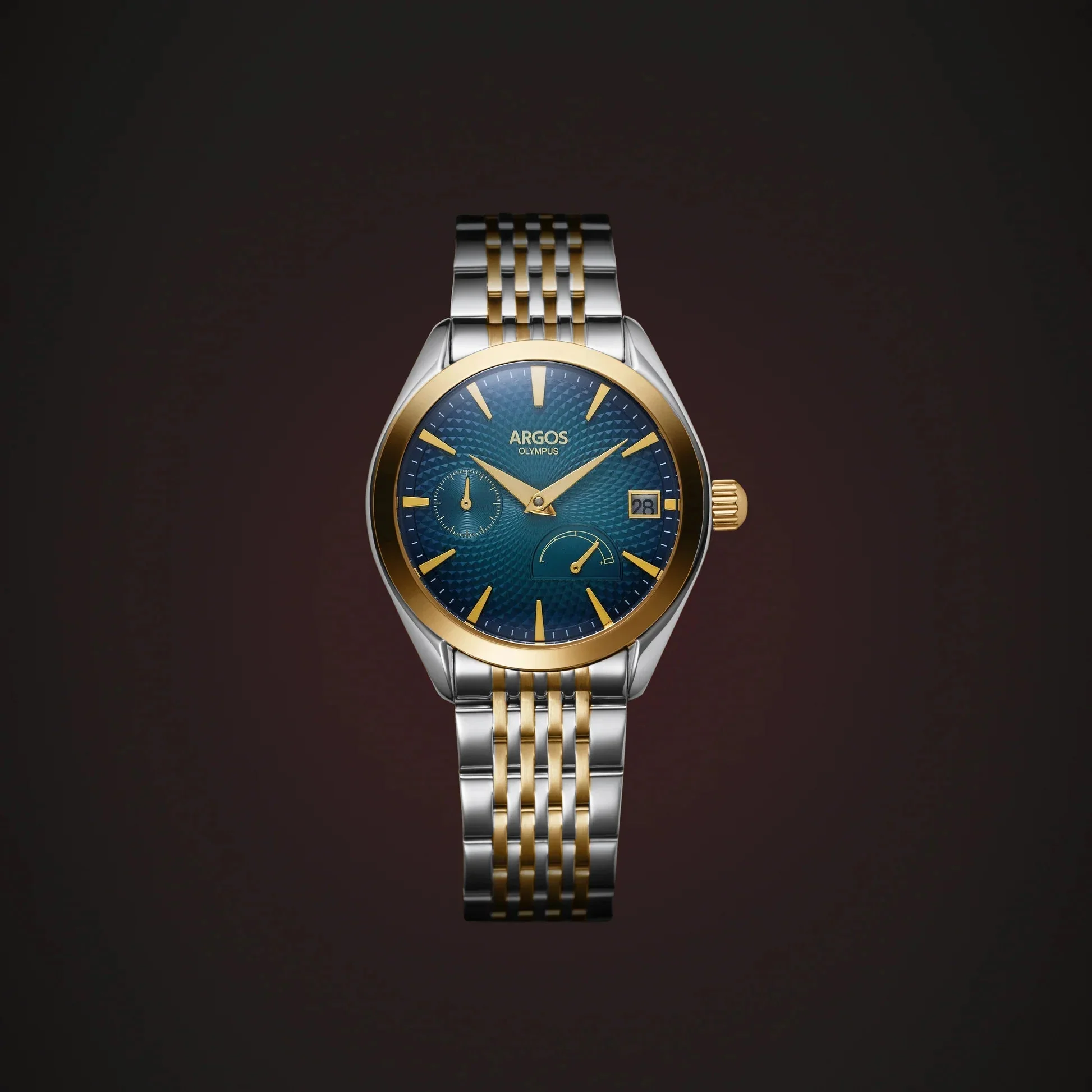Olympus - Azure Blue Gold Two Tone Leather - Image 6