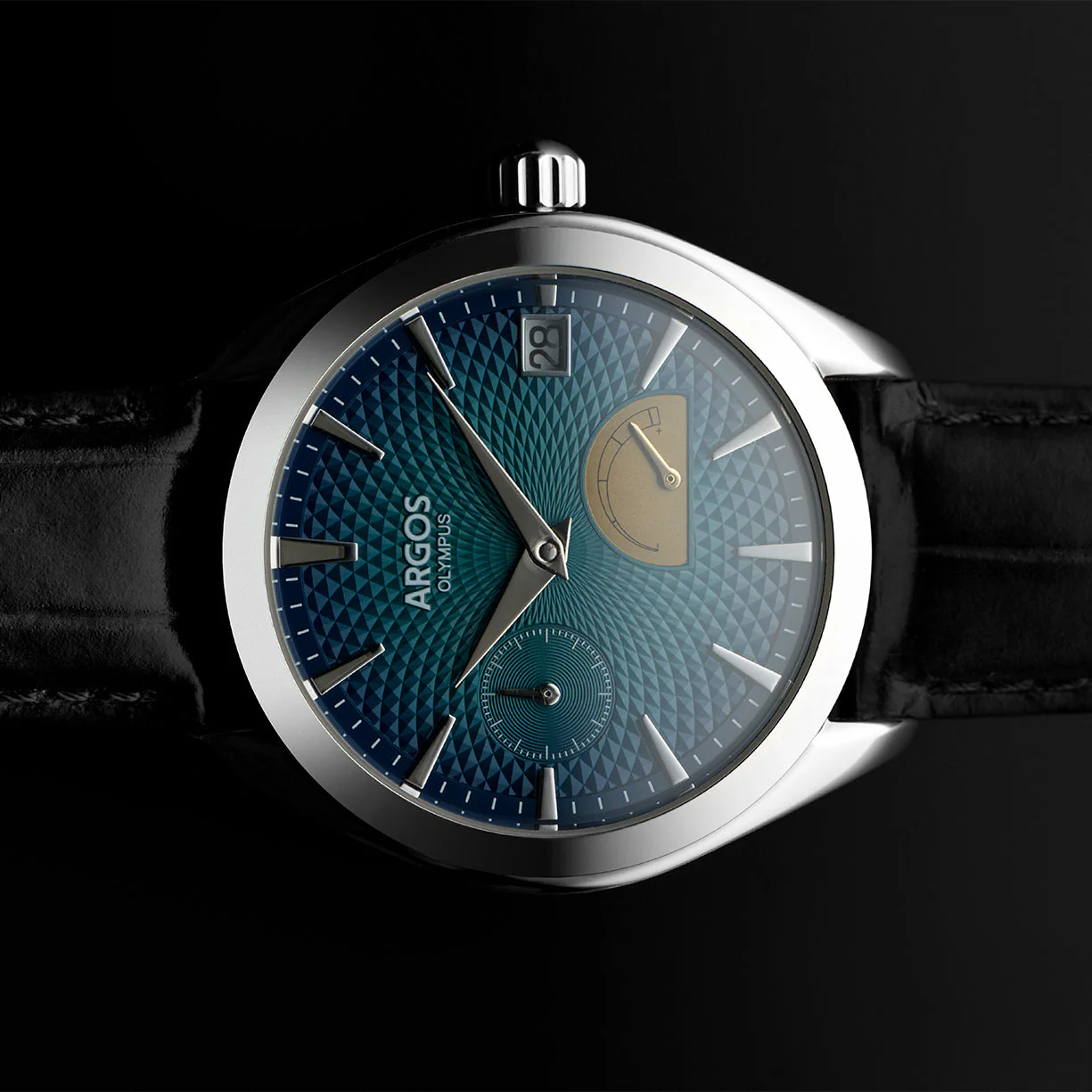 Olympus - Azure Blue Silver Leather - Image 5