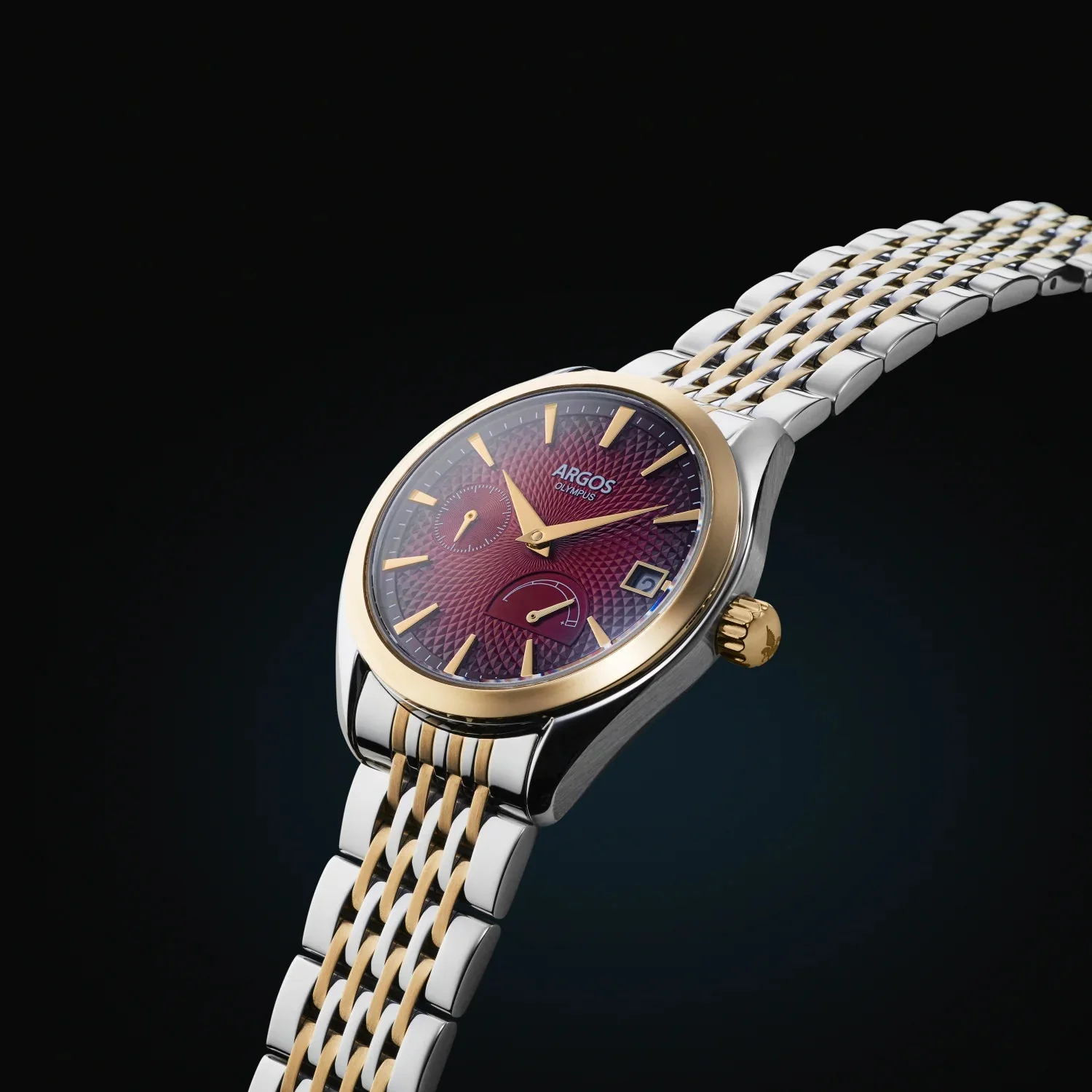 Olympus - Carmine Red Gold Two Tone Leather - Image 4
