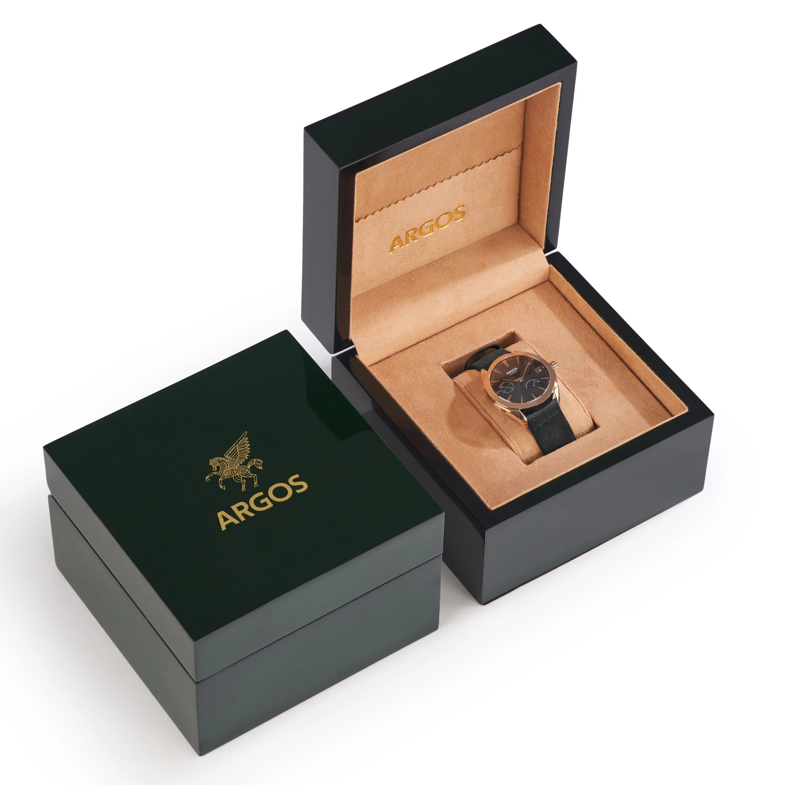 Olympus - Piano Black Rose Gold Leather - Image 6