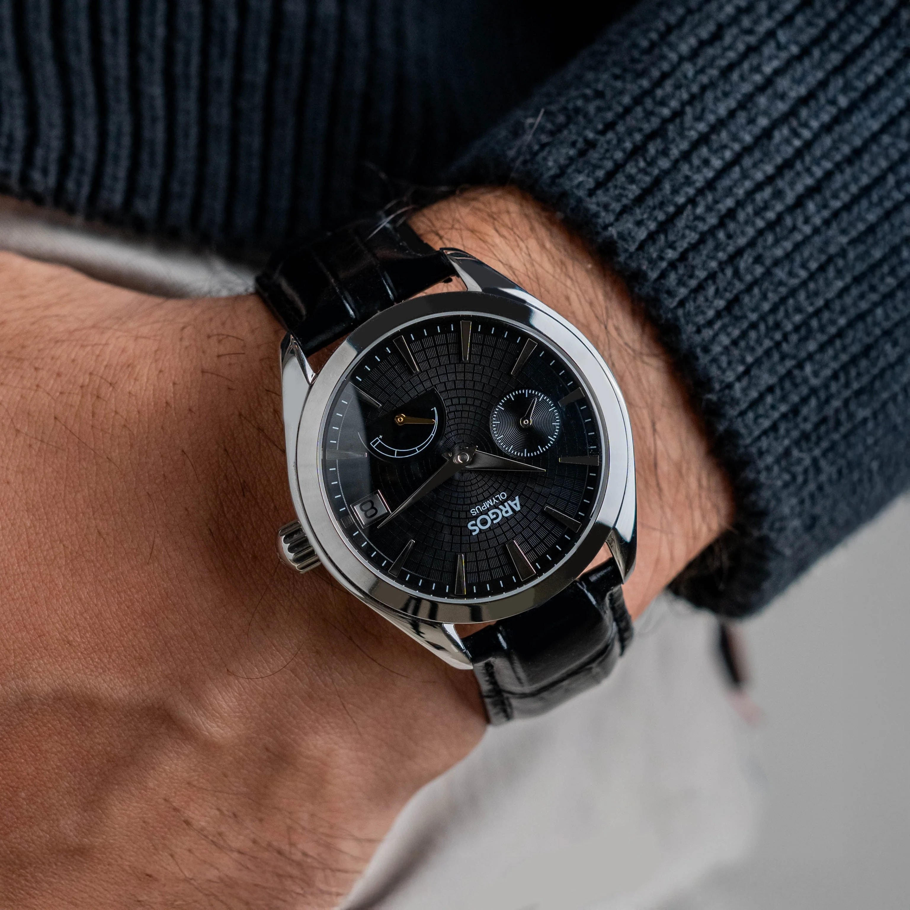 Olympus - Piano Black Silver Leather - Image 4