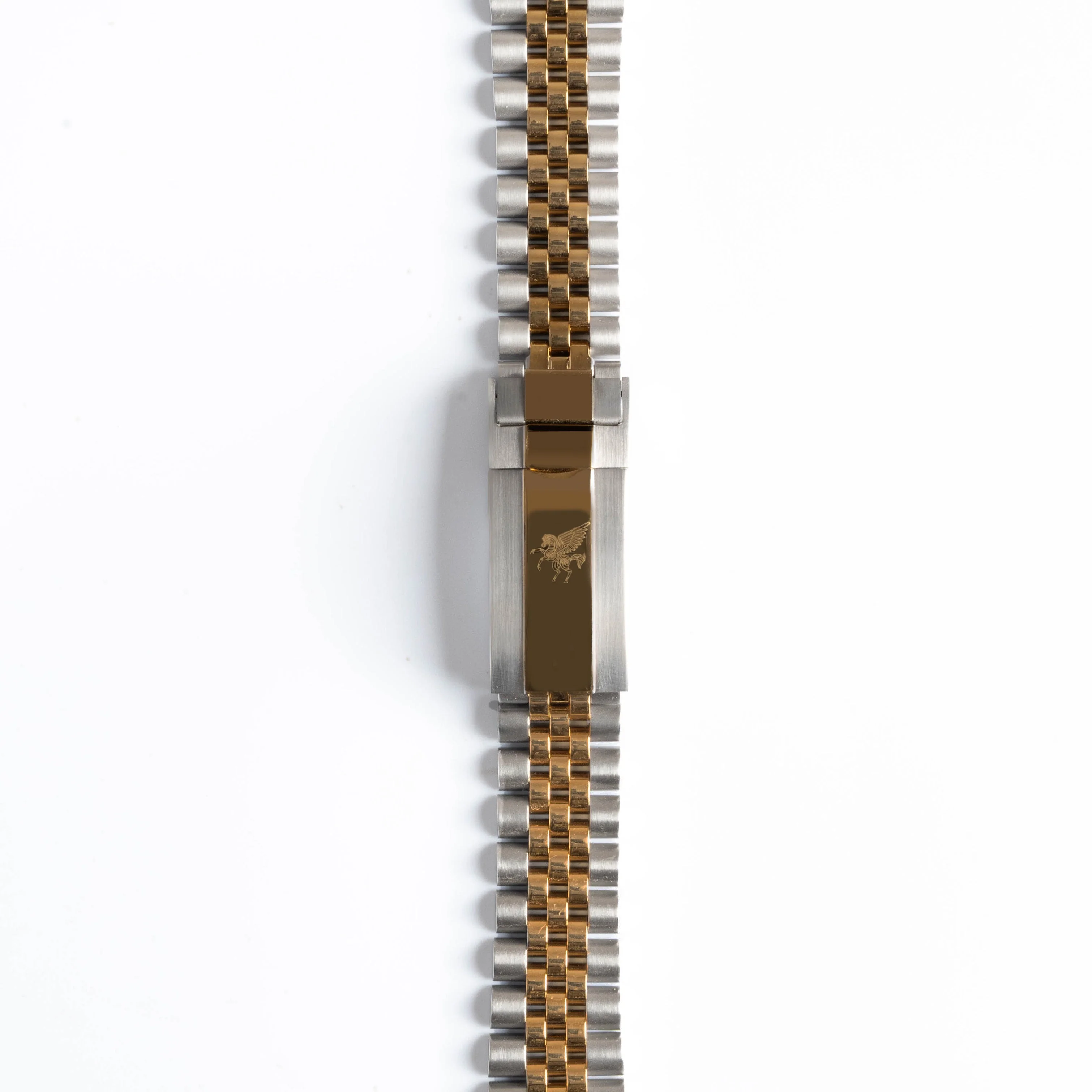 Five Link Two Tone Golden Jubilee Bracelet - Image 3