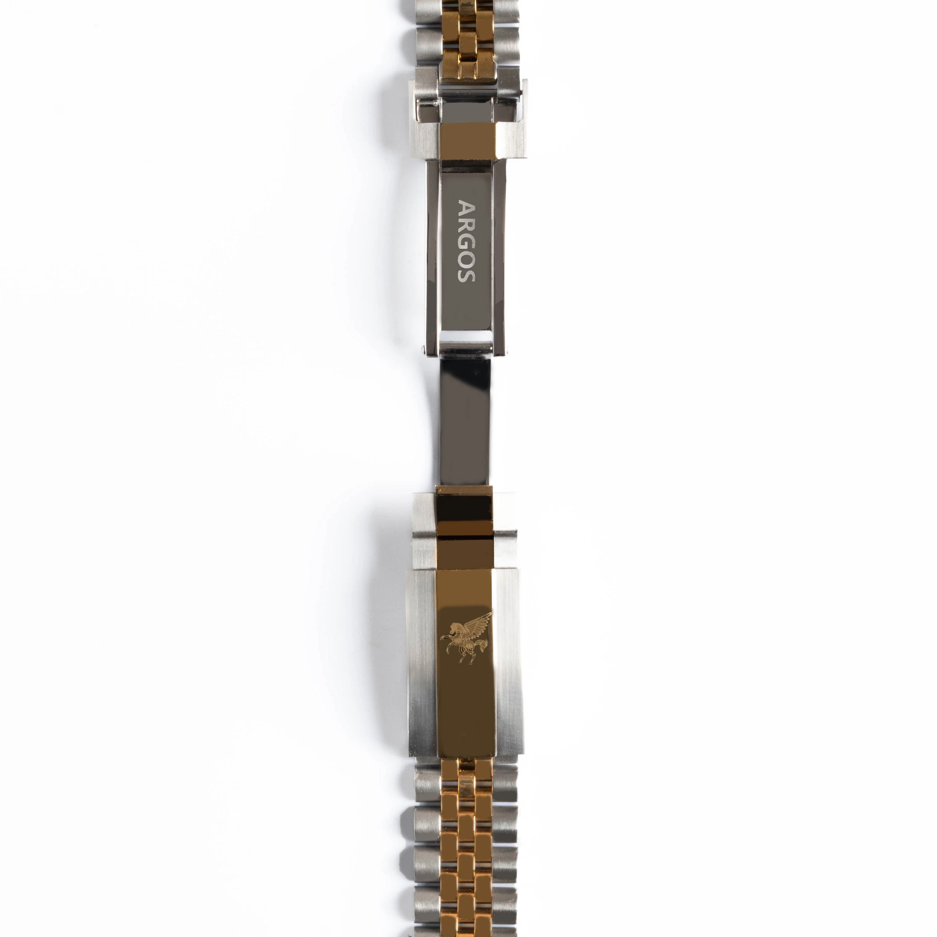 Five Link Two Tone Golden Jubilee Bracelet - Image 4